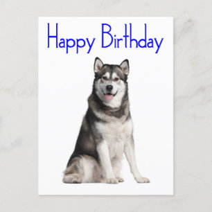 Feliz cumpleaños, tarjeta de perro pagador de Mala