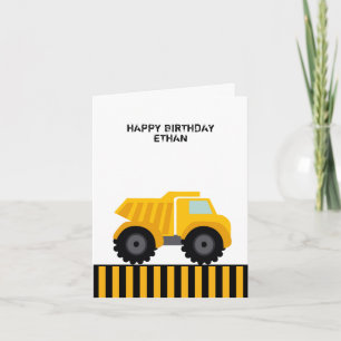 Feliz cumpleaños, tarjeta de presentación de camio