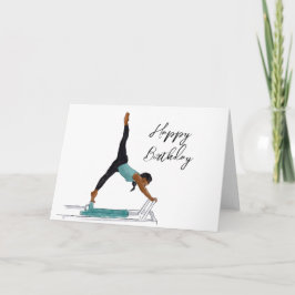 Feliz cumpleaños tarjeta de reformadores Pilates