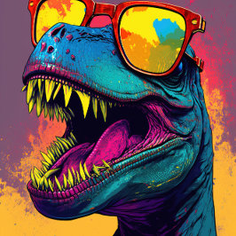 Feliz cumpleaños, tarjeta de regalo de dinosaurio