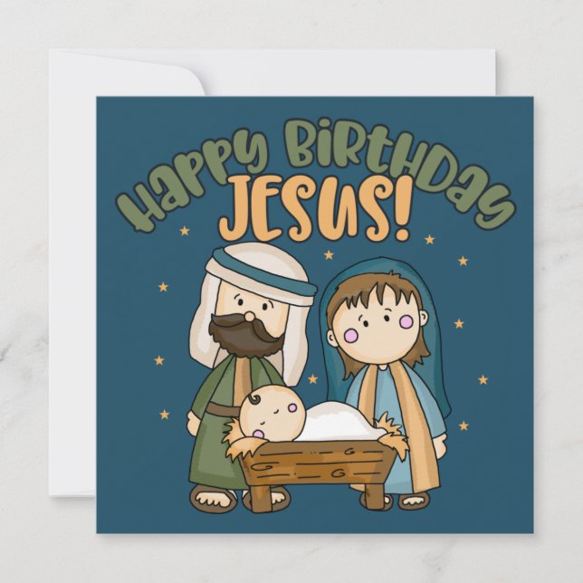 Feliz cumpleaños, tarjeta de saludo de Jesús Navid (Anverso)