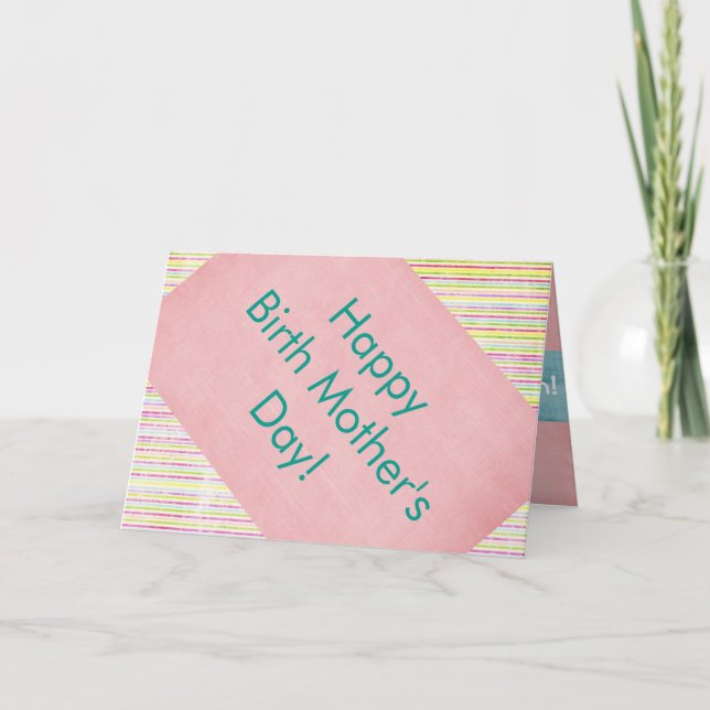 Feliz cumpleaños, tarjeta del día de la madre con  (Anverso)