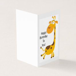 Feliz cumpleaños - Tarjeta para niños