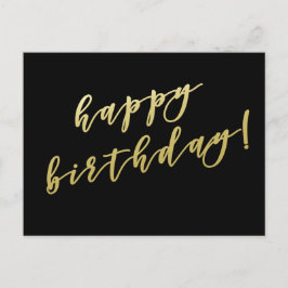 Feliz Cumpleaños | Tarjeta Postal de Letra Falsa d