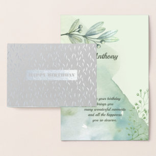 Feliz cumpleaños. Tarjeta real de lujo de la