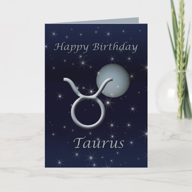 Feliz cumpleaños Taurus Venus tarjeta de felicitac (Anverso)