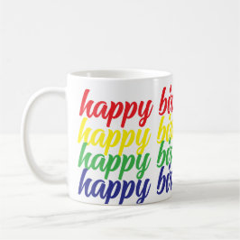 Feliz cumpleaños, taza de café