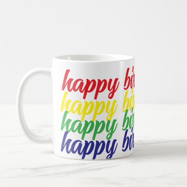 Feliz cumpleaños, taza de café (Izquierda)
