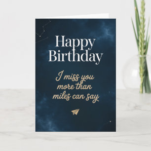 feliz cumpleaños te extraño tarjeta
