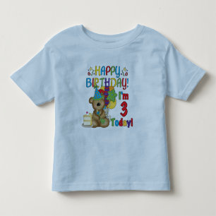 Feliz cumpleaños Teddy Bear 3 camisetas y regalos
