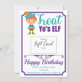 Feliz Cumpleaños Trate a ti mismo con tarjeta de r