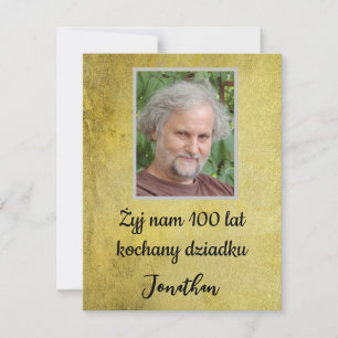 Feliz cumpleaños urodziny dziadek Polska en polaco