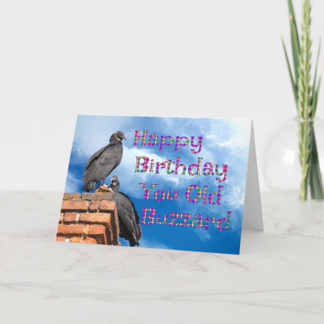 Feliz cumpleaños, vieja tarjeta de felicitación Bu (Anverso)