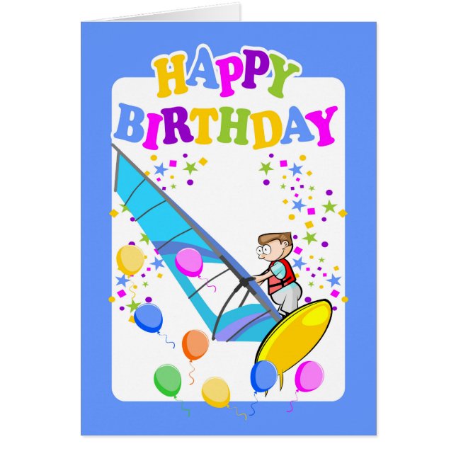 Feliz cumpleaños, windsurfer extremo (Frente)