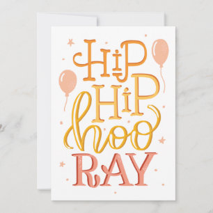 Feliz Cumpleaños y Felicitaciones Hip Hip Hurra