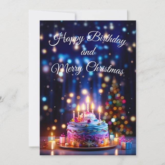 Feliz cumpleaños y Feliz Navidad (Anverso)