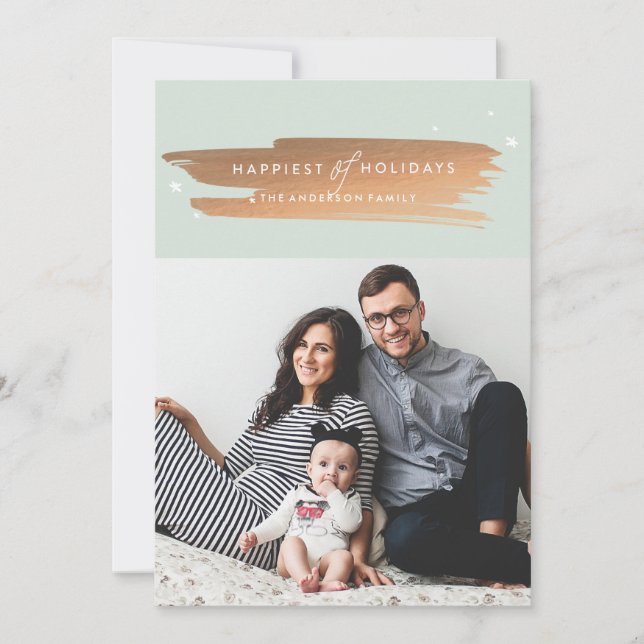 FELIZ DE LA Tarjeta de Navidades FESTIVOS (Anverso)