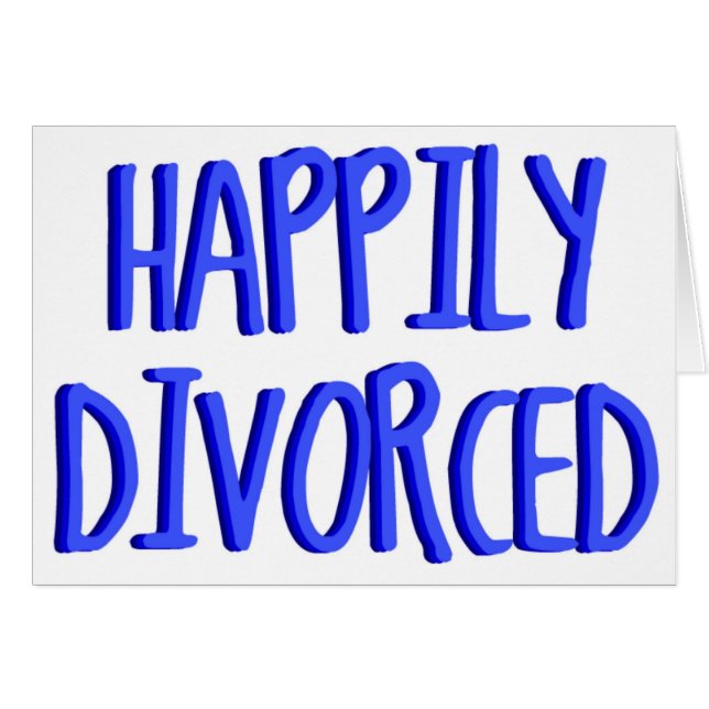 Feliz de ser un hombre divorciado (Anverso (Horizontal))