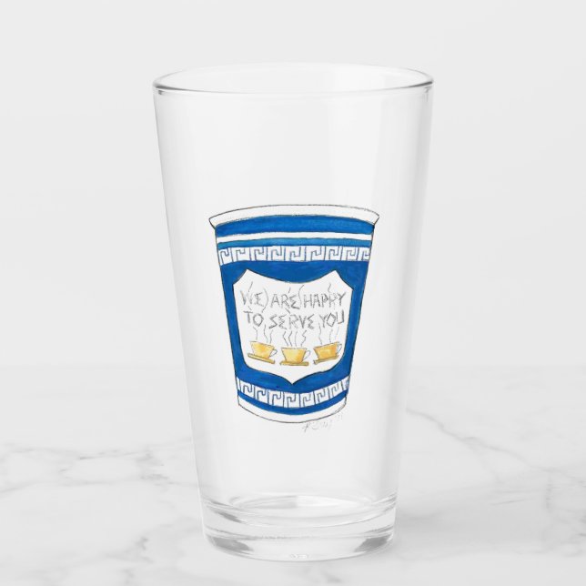 Feliz de servirte la Copa de Coffee Griega (Anverso)