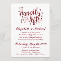 Feliz desde la invitación a la boda