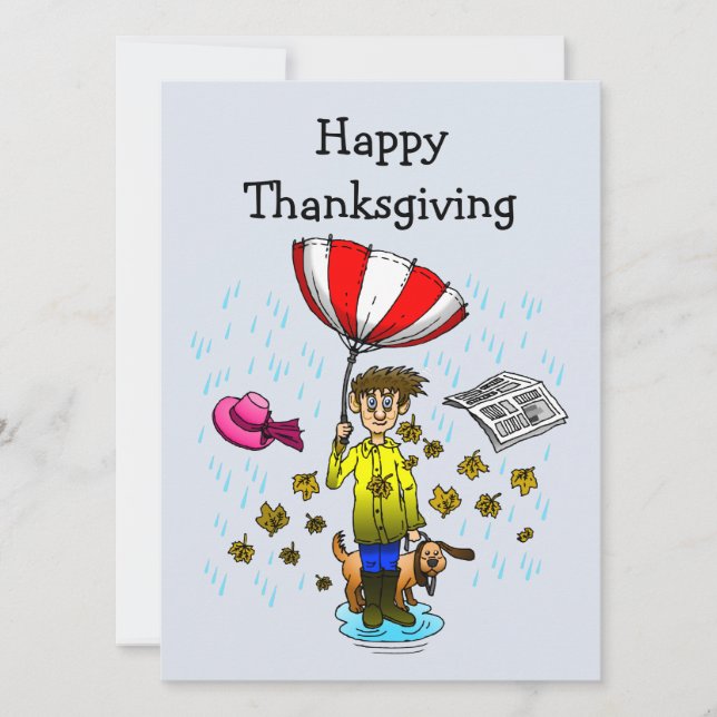 Feliz Día de Acción de Gracias (Anverso)