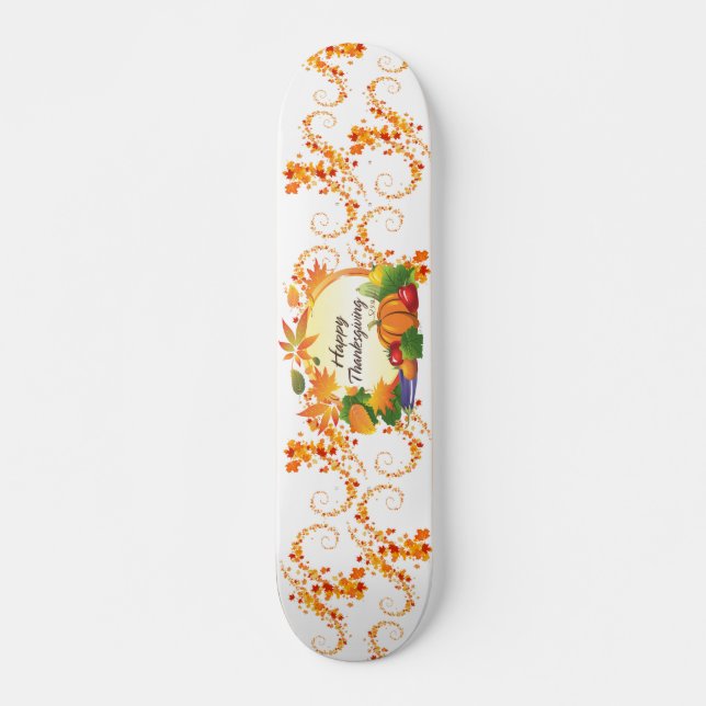 Feliz Día de Acción de Gracias 5B2 Skateboard (Anverso )