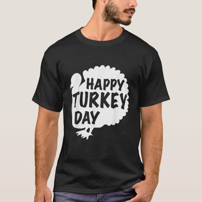 Feliz Día de Acción de Gracias a la camiseta de la (Anverso)