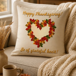 ¡Feliz Día de Acción de Gracias! Almohada de 20"x2
