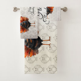 Feliz Día de Acción de Gracias, bebé colorida Turq