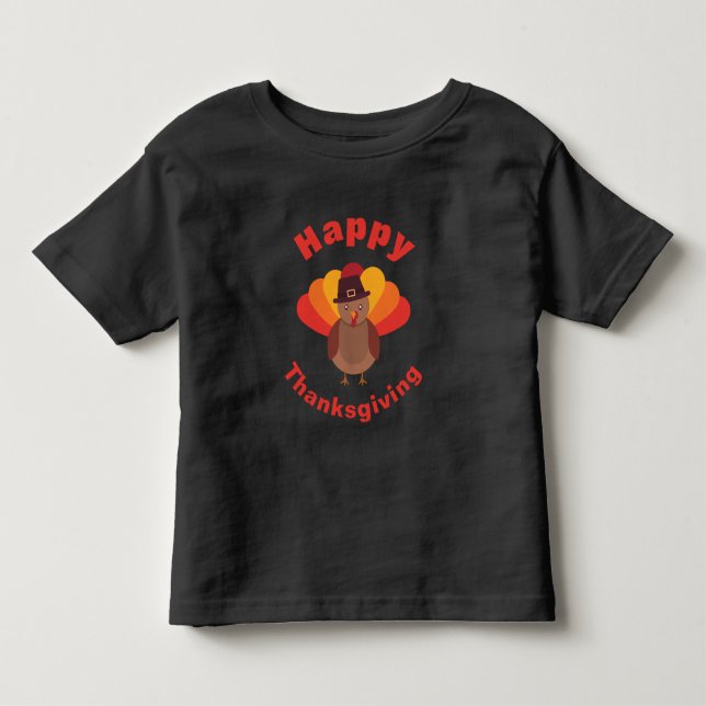 Feliz Día de Acción de Gracias, camiseta de Turquí (Anverso)