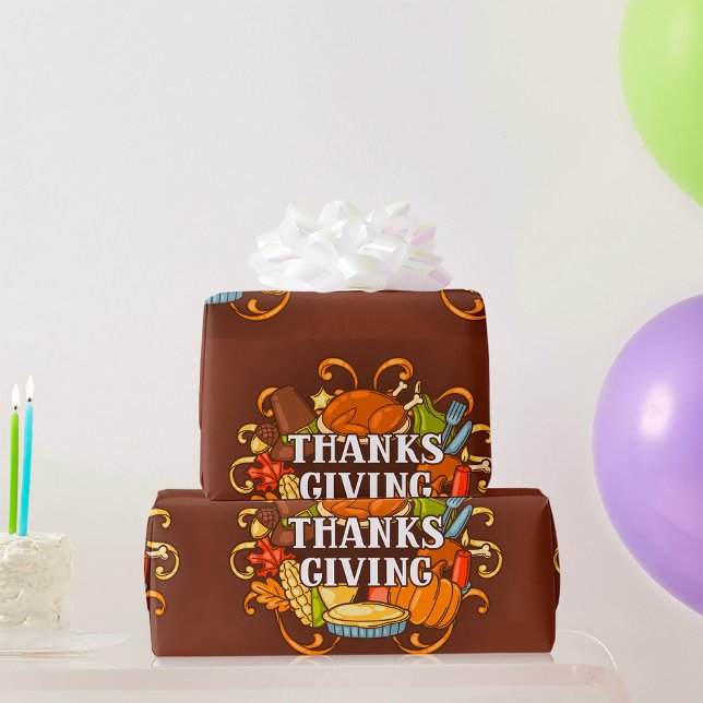Feliz Día de Acción de Gracias Papel de preparació (Subido por el creador)