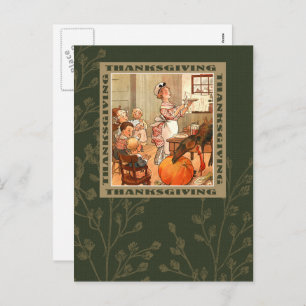Feliz Día de Acción de Gracias. Postales de arte v