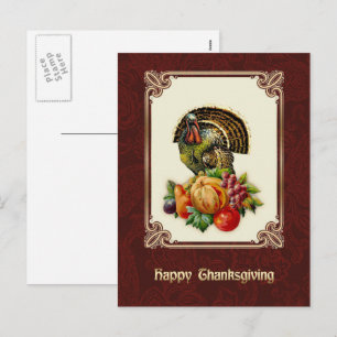 Feliz Día de Acción de Gracias. Postales de diseño
