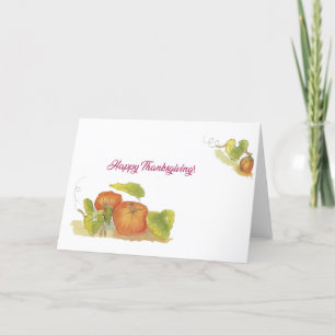 Feliz Día de Acción de Gracias - Tarjeta de felici