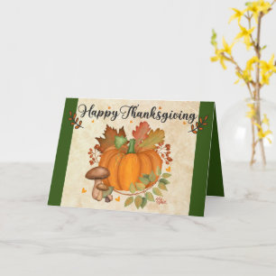 Feliz Día de Acción de Gracias, tarjeta de felicit