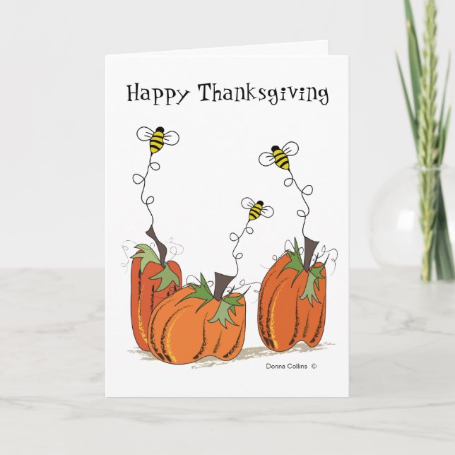 Feliz Día de Acción de Gracias Tarjeta de Recuerdo (Anverso)