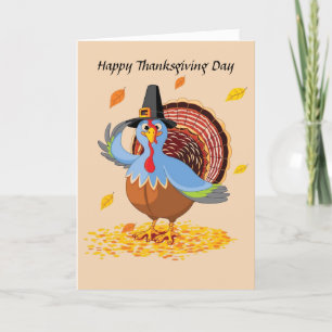 Feliz Día de Acción de Gracias, tarjeta de vacacio