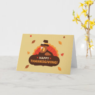 Feliz Día de Acción de Gracias, tarjeta de vacacio