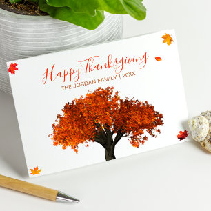 Feliz Día de Acción de Gracias, tarjeta de vacacio