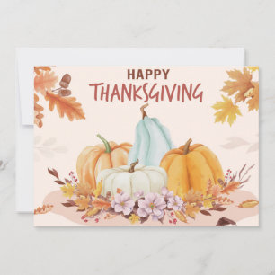 Feliz Día de Acción de Gracias, tarjeta de vacacio