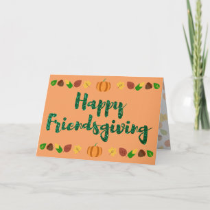 Feliz Día de Acción de Gracias, tarjeta de vacacio