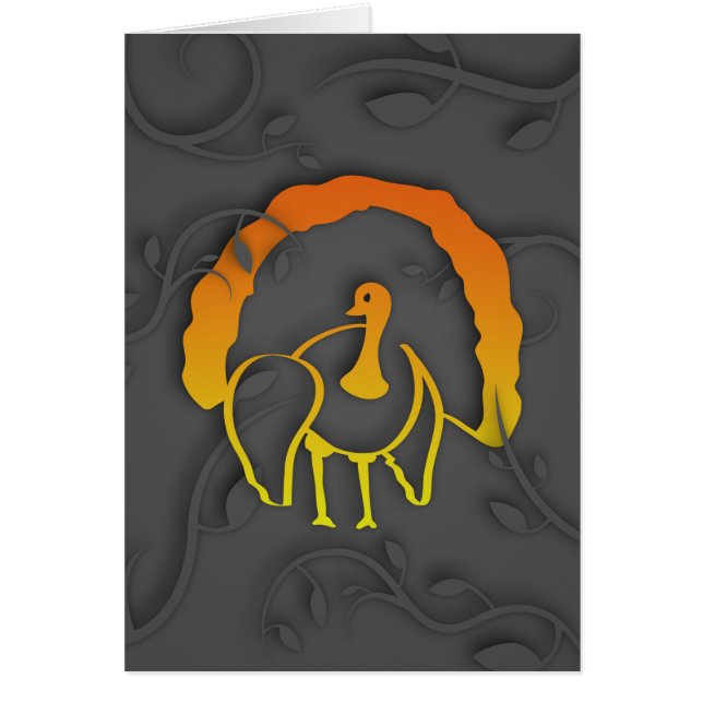 Feliz Día de Acción de Gracias Turquía (Frente)