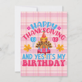 Feliz Día de Acción de Gracias y sí, es mi tarjeta