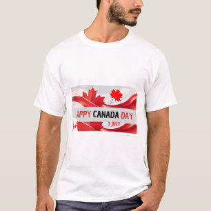 Feliz Día de Canadá Camisa el 1 de julio. El Nacio