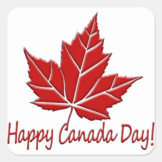 Feliz Día de Canadá Pegatinas regalo personalizado