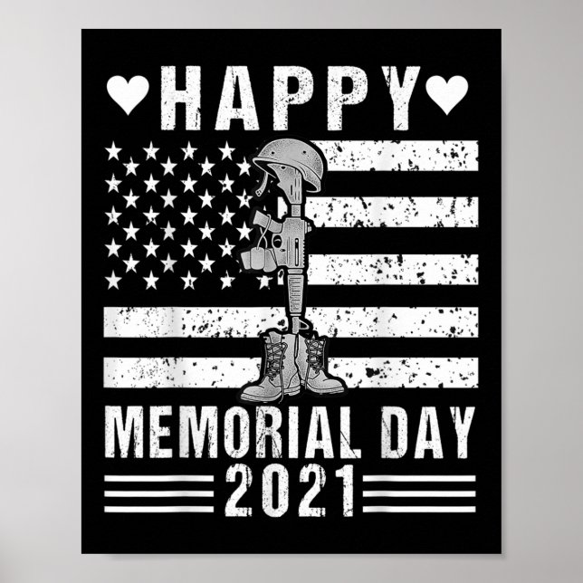 Feliz Día de Conmemoración 2021 Decoraciones Fiest (Frente)