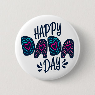 Feliz Día de Dada Feliz Día del Padre   Botón Pin