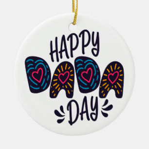 Feliz Día de Dada Feliz Día del Padre   Ornamento