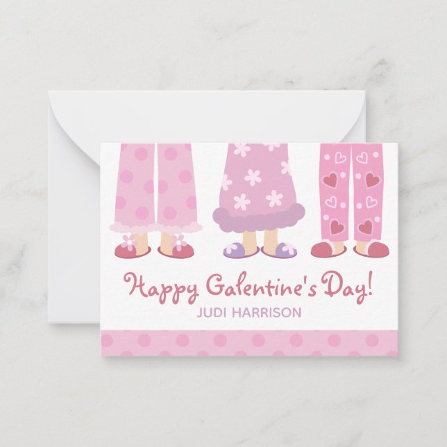 Feliz Día de Galentina, tarjeta de San Valentín de (Anverso)