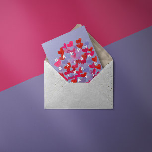 Feliz Día de Galentine, corazón postal